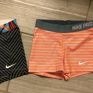 Nike Pro 3" Training Shorts Bundle